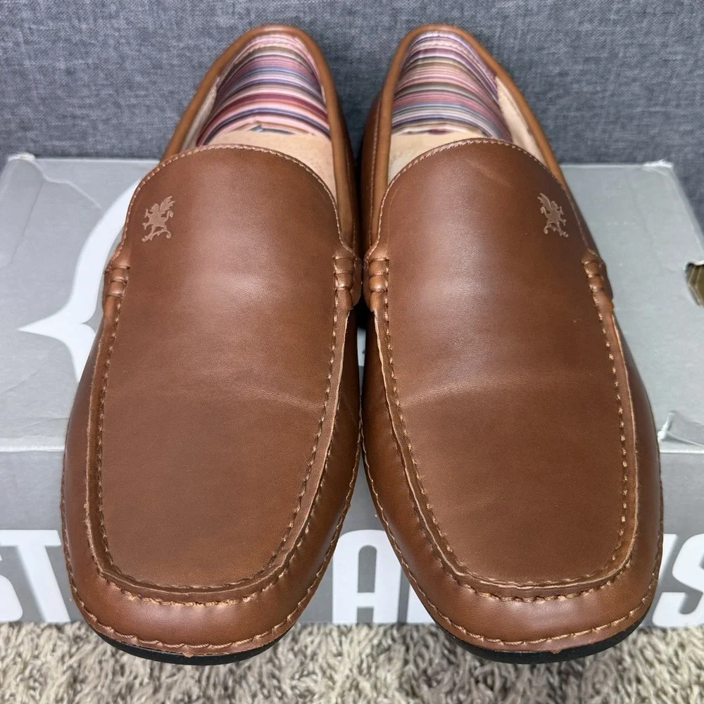 Stacy Adams Del Moc Toe Loafer Summer Driving Shoes Men's Sz 11 Brown 25533-200